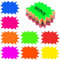 HMIEPRS 400Pcs Fluoreszierend Starburst Preisschild, Neon Papier Star Burst Verkaufsschilder, 8 Farbe Verkaufsetiketten Zeichen, Preisetiketten Display Schilder für Ladengeschäft Supermärkten