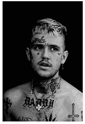 OakiTa Rapper Lil Peep Poster (2) Leinwand Poster Wandkunst Dekor Druck Bild Gemälde für Wohnzimmer Schlafzimmer Dekoration ungerahmt 30 x 45 cm
