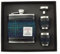 Dark Blue Turquoise Tartan Harris Tweed 6oz Stainless Steel Hip Flask Cup Set