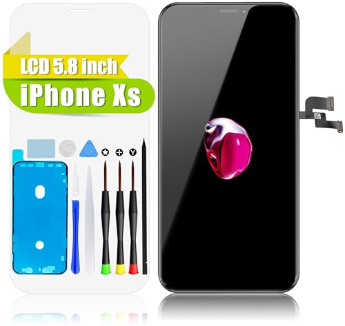 GOLDWANGWANG für iPhone XS Display Bildschirm Ersatz 5,8 Zoll LCD Touchscreen 3D Touch Digitizer Rahmen Montage und Reparaturkits