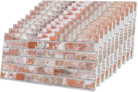 IZODEKOR Wandverkleidung Steinoptik Styropor 3D Wandpaneele - Verblender Steinoptik für Küche, Badezimmer, Balkon, Schlafzimmer, Wohnzimmer, Teras | Steinhäuser (10x Paneele)