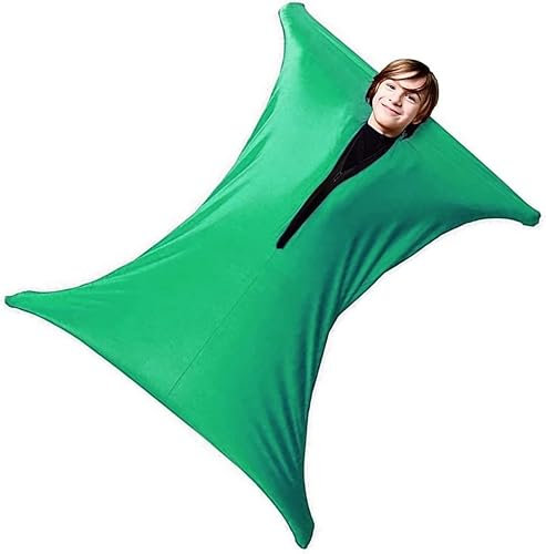 BOSSGE Sensorische Ganzkörpersocken for Kinder. Beruhigender sensorischer Sack for 3–18 Jahre, hilft bei Autismus, ADHS, sensorischen Verarbeitungsstörungen und Angstzuständen (Color : Green, Size :