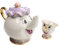 FIYSON Die Schöne und Das Biest Teekanne Tassen Set Mrs. Potts Teekanne & Teegläser Set,Keramik Teeservice,Niedliche Kaffeebecher, Einweihungsgeschenke für Männer,Frauen,Kinder (Teetassen & Teekanne)