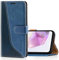 Mulbess für Samsung Galaxy A35 5G Hülle, Handyülle Leder mit Kartenfach, Klapphülle mit Magnetverschluss, Flip Case Etui Handytasche Schutzhülle, Stilvoll Diamant Blau
