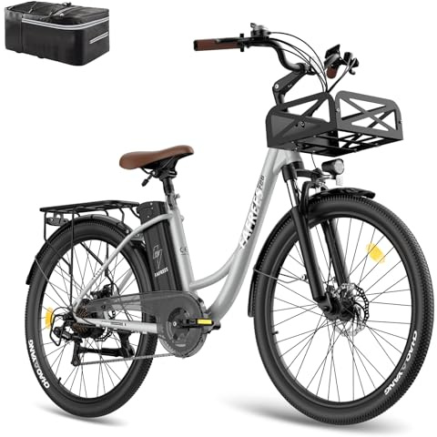 Fafrees F26 Lasting Damen E Bike Herren 26 Zoll 25AH Akku [ Offiziell ] E-Bike Mountainbike 250W, Elektrofahrräder 25km/h, E Fahrrad Elektro 730,8Wh Pedelec IP54, City Ebike 120kg für Erwachsene