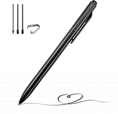 Stylo numérique ProSketch compatible avec Remarkable 2/Scribe/Supernote avec gomme et pince à crayon + jamais remplacer les pointes fines en titane, inclinaison, niveau de pression 4096, remplacement