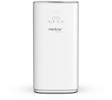 MedicAir Pro Mini Air Purifier | HEPA-H14 Filter Removes 99.99% Bacteria & Allergens | Ultra-low Noise | For Home, Schools, Offices and Hospitals | Lightweight Air Purifier | 2 Yr Warranty