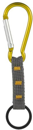 tooloflife Gelb Schlüsselanhänger mit D-förmigem Karabinerhaken, Camping, Mini-Karabiner, robuster Bergsteiger-Schlüsselanhänger für Outdoor-Aktivitäten