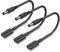 1Fuß PD 15W USB-C auf 5.5x2.1mm Adapter Kabel, 3 Stück Buchse auf DC Stecker 5V Adapter, USB C auf DC 5,5 x 2,1 mm Adapter Gemacht für Solarpanel, Tragbare Stromversorgung, Drucker, CCTV, LED Licht