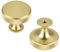 CYILIUEN 6 Pcs Aluminum Alloy Cabinet Knobs Round Drawer Knob with Screws Gasket and Screwdriver for Wardrobes, Kitchen, Furniture, Gold