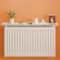 Aluminum Radiator Cover Shelf 23.7in Floating Radiator Shelves with Easy Fit Bracket 5.9in Deep Wall Protector for Heater Covers No Drilling Required