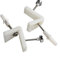 Kit de fixation au sol pour cuvette WC avec composants en acier inoxydable pour une installation fiable