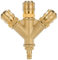 Poppstar Druckluftverteiler 3-fach mit Schnellkupplungen 1/4 (Standard Druckluftanschluss NW 7,2)