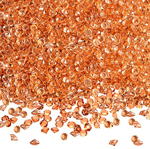 TOAOB 5000pcs Rose Gold Table Scatter Crystals Resin Diamonds Rhinestones 3mm for Table Decorations Wedding Decoration Bridal Shower Decoration