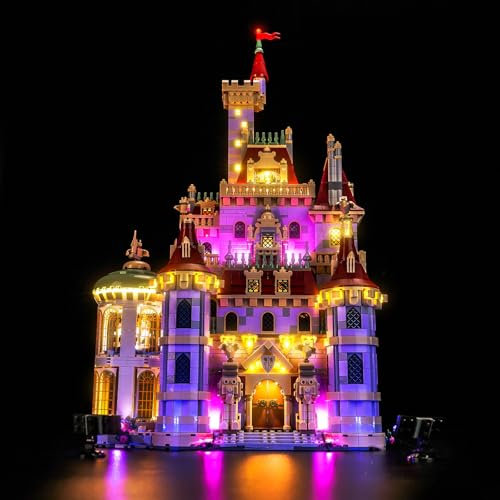 Led Licht Set Kompatibel mit Lego Beauty and The Beast Castle 43263 (Kein Modell), Dekorationsbeleuchtungsset Compatible with Lego Beauty and The Beast Castle Kreative Spielzeug