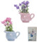 2 Stück Magnet Vase Für Kühlschrank, Mini Vase, Mini Vasen, Bonsai Dekorative Magnete Keramik Blumentopf, Dekorative für Kühlschrank & Büro, Geschenkidee für Pflanzenliebhaber