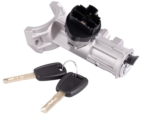 1348421080 Serratura con 2 chiavi Ricambio per Ducato Jumper 3 Boxer 2.2 3.0 HDi 2006-2019 Serratura a 5 poli Cilindro di accensione Interruttore di blocco