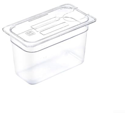 For Sous Vide Container with Lid 6L 11L Options Low Temperature Slow Cooker Pot Water Bath Tank Clear with Measurement Scale Non Slip Base for Sous Vide Culinary Precision Cooker(6L)