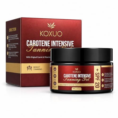 Carotene Bräunungsgel bräunungsbeschleuniger, Bräunungsöl, Gold Shimmer Intensives Bräunungsgel, Browning & Bronzing Tan Accelerator, 100 ml