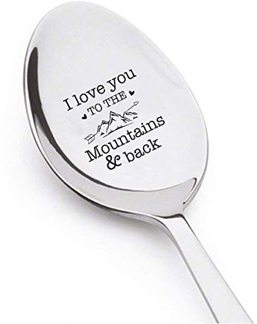 Boston Creative Company Löffel mit Gravur I love you to the mountainains and back