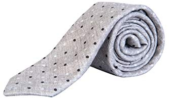 BOSS Dot Tie in Stone One Size
