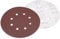 Sourcingmap 10Pcs 7 inch 8 Hole Hook and Loop Sanding Disc 240 Grit Flocking Sandpaper Random Orbital Sander Paper