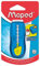 Maped - Universal-Radiergummi – Weiß mit Schutzhülle – nachfüllbarer Radiergummihalter – einziehbar – ohne Phthalate und PVC – Farbe: Blau