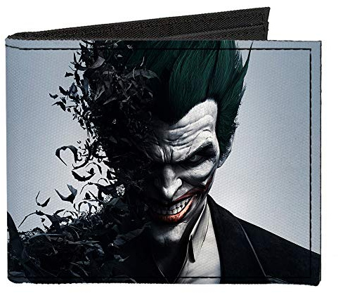Buckle Down - Bi-Fold Wallet Canvas Bifold Wallet - Batman Arkham Origins Men's