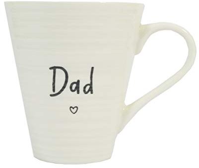 Guardian Angel 62758 Dad, Keramik-Teetasse für Heißgetränke, ideal für Geburtstag, Weihnachten, Valentinstag (konisch, weiß)