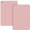 VAGHVEO Coque pour iPad 9.7 2017/2018, iPad Air1/Air 2 Flexible Étui Housse Smart Case (Réveil/Sommeil Automatique) Cover Arrière TPU Souple avec Porte-Stylo pour Apple iPad 5e/6ème/Air 1/2, Rose