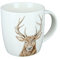 GILDE - 49995 - Kaffeebecher, Hirsch, Porzellan, 8,5cm x 9cm, 350ml
