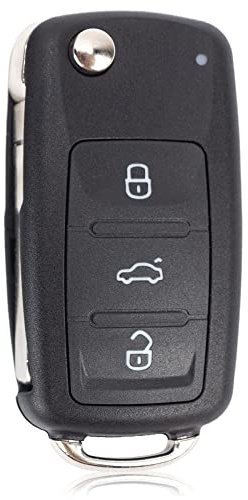 Llave de control remoto caja 3 botones llave de coche llave radio compatible para Volkswagen MK6 VW Golf Polo Tiguan Passat Seat Skoda