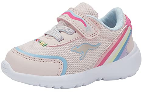 KangaROOS Jungen Unisex Kinder KY-Motley EV Sneaker, Frost pink/Blue Sky, 21 EU