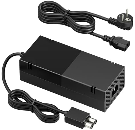 Cargador Xbox One, Fuente de Alimentación para Xbox One El Conector AC reemplaza el Cable de alimentación del Cargador para Xbox One, con tensión de 100-240v