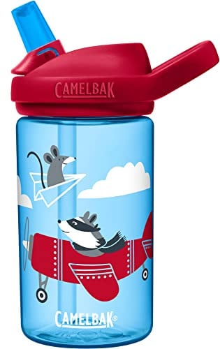 CamelBak Eddy+ 14 oz Kids Water Bottle with Tritan Renew – Straw Top, Leak-Proof When Closed