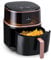 Klarstein Friggitrice ad Aria, Air Fryer 1500W, Friggitrice ad Aria Calda, Forno ad Aria, Friggitrice Elettrica 16 Programmi, Timer, Selezione della Temperatura, Controlli Touch, Friggitrice Aria 7.5L