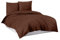 Bettwäsche Bettgarnitur Bettbezug 100% Baumwolle 135x200 155x220 200x200 200x220, Farbe:Braun, Größe:200 x 200 cm