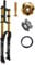 RUJIXU Mountain Bike Front Suspension Fork 26 27.5 29 Inch Disc Brake Air Down Hill Fork 1-1/8 Straight 1-1/2 Tapered Mtb Triple Tree Bike Fork Travel 135mm Quick Release 2440g