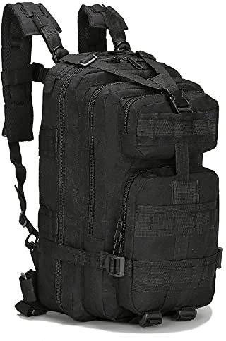 Mochila Militar Hombre 25L Mochila de Asalto Molle Mochila Táctica Deporte Mochila de Combate Campamento de Senderismo al Aire Libre Multibolsillos Mochila de Pesca Caza Mochilas Senderismo 20L