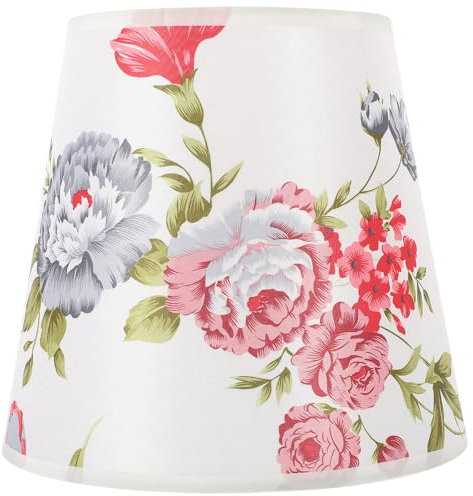 OSALADI Lampenschirm aus farbigem Stoff Kronleuchter Abdeckung Blumenfässer für Wand Schreibtischbeleuchtung E27 Metall