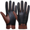 GSG SINCE 1998 Herren Lederhandschuhe mit Kaschmir Gefüttert Winter Touchscreen Handschuhe aus echtem Leder Warme Schaffellhandschuhe Bräunen Large