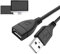 delr Cavo USB | Prolunga USB 2.0 maschio a femmina, cavo di estensione USB nero compatibile con webcam, fotocamera, telefono, , tastiera, stampante