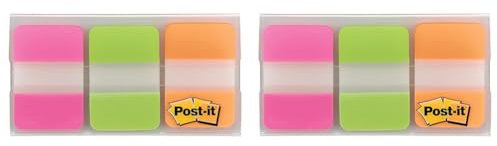 Post-it Index Medium Strong Filing Tabs - Assorted Colour (Pack of 72)