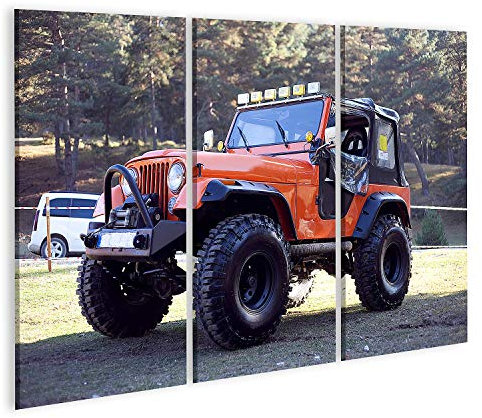 islandburner Bild auf Leinwand Jeep Geländewagen Bilder Wandbilder Poster GBEA-3P