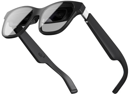 XREAL Air 2 Occhiali AR, Schermo Indossabile 130 120Hz 1080P per Gaming e Streaming, Leggeri (72g), Compatibili con iPhone/Android/PC/Switch, Alternativa a TV/Monitor/Proiettore