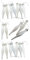 20 x WHITE Christmas Tree Tear Drop Droplet Baubles Decorations -Plastic Glitter Icicle