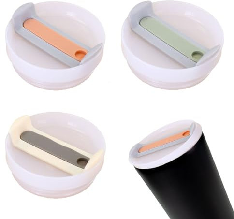 Eruceky 3 Stück Travel Tumbler Deckel, Kein Auslaufen Tumbler Becherdeckel, Becher Ersatzdeckel, Verhindern Sie, Dass der Becher Ausläuft