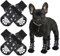 AOZUO 4 Stück Pfotenschutz Hund,Anti Rutsch Hundesocken,Hundeschuhe Pfotenschutz Outdoor Hundebekleidung Zubehör Pfoten Hund Verletzung rutschfeste Pet Supplies mit Seitlichen Griffen(L)