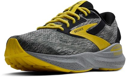 Brooks Men’s Adrenaline GTS 24 Supportive Running Shoe, Alloy/Black/Cyber, 9.5 Medium