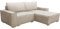MEBLE-LUX - Ecksofa Cord Mit Schlaffunktion und Bettkasten Sven I L-Form 235cm Breit I Eckcouch Mit Federkern I Rechte Ottomane Sofa Beige